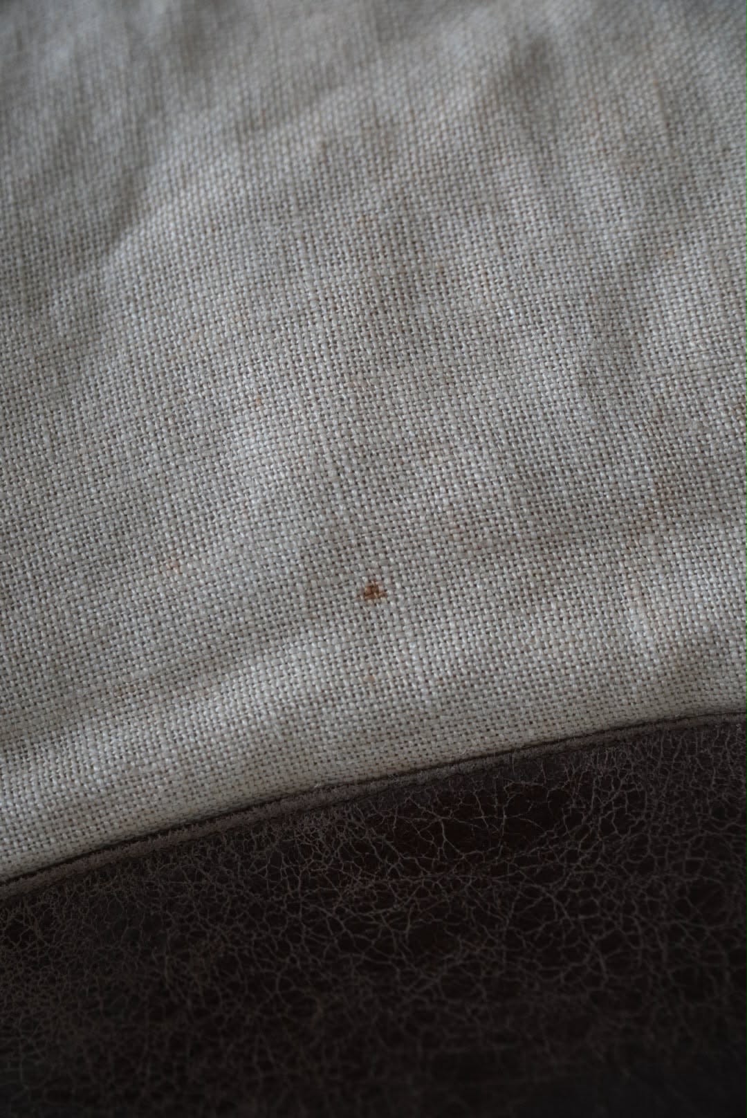 Vintage Balenciaga Brown Natural Linen Truffle City Bag