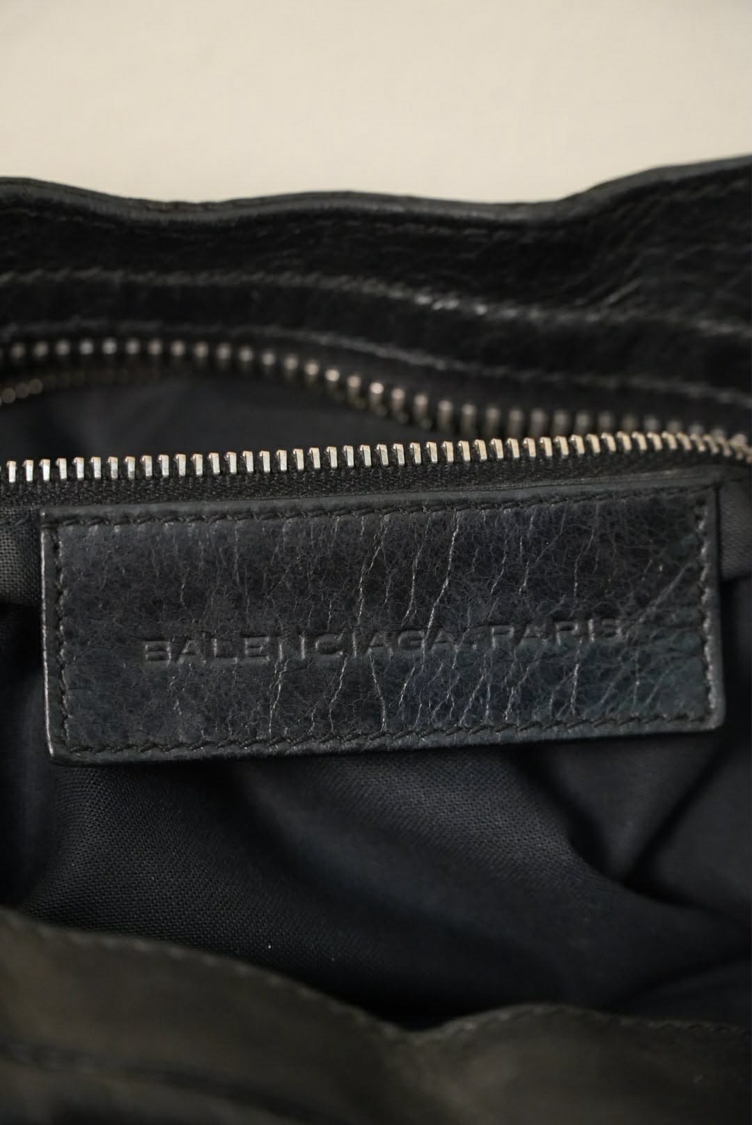 Balenciaga Black Leather Giant 21 Silver Motorcycle City Bag