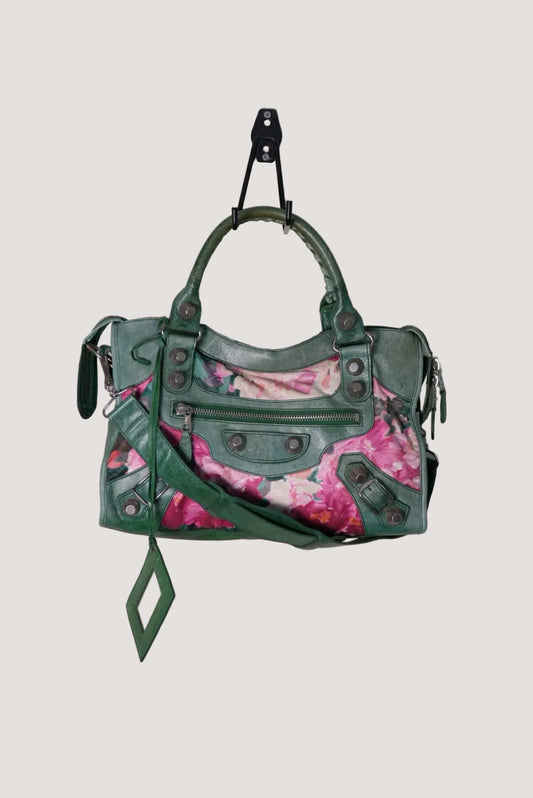 Balenciaga Motocross Giant 21 Floral City Bag