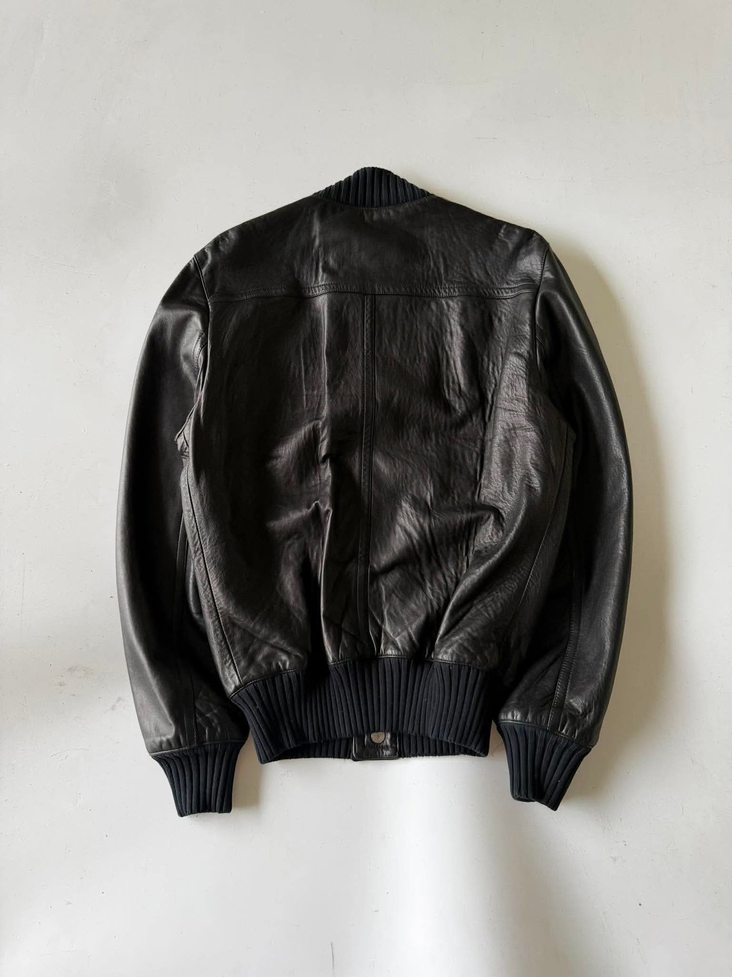 2000's GUCCI ICONIC INNER WEB LEATHER JACKET