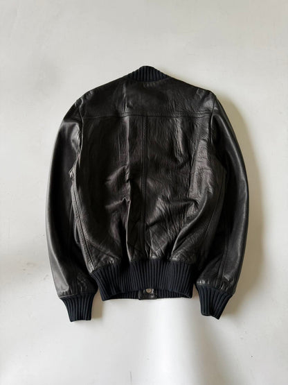 2000's GUCCI ICONIC INNER WEB LEATHER JACKET