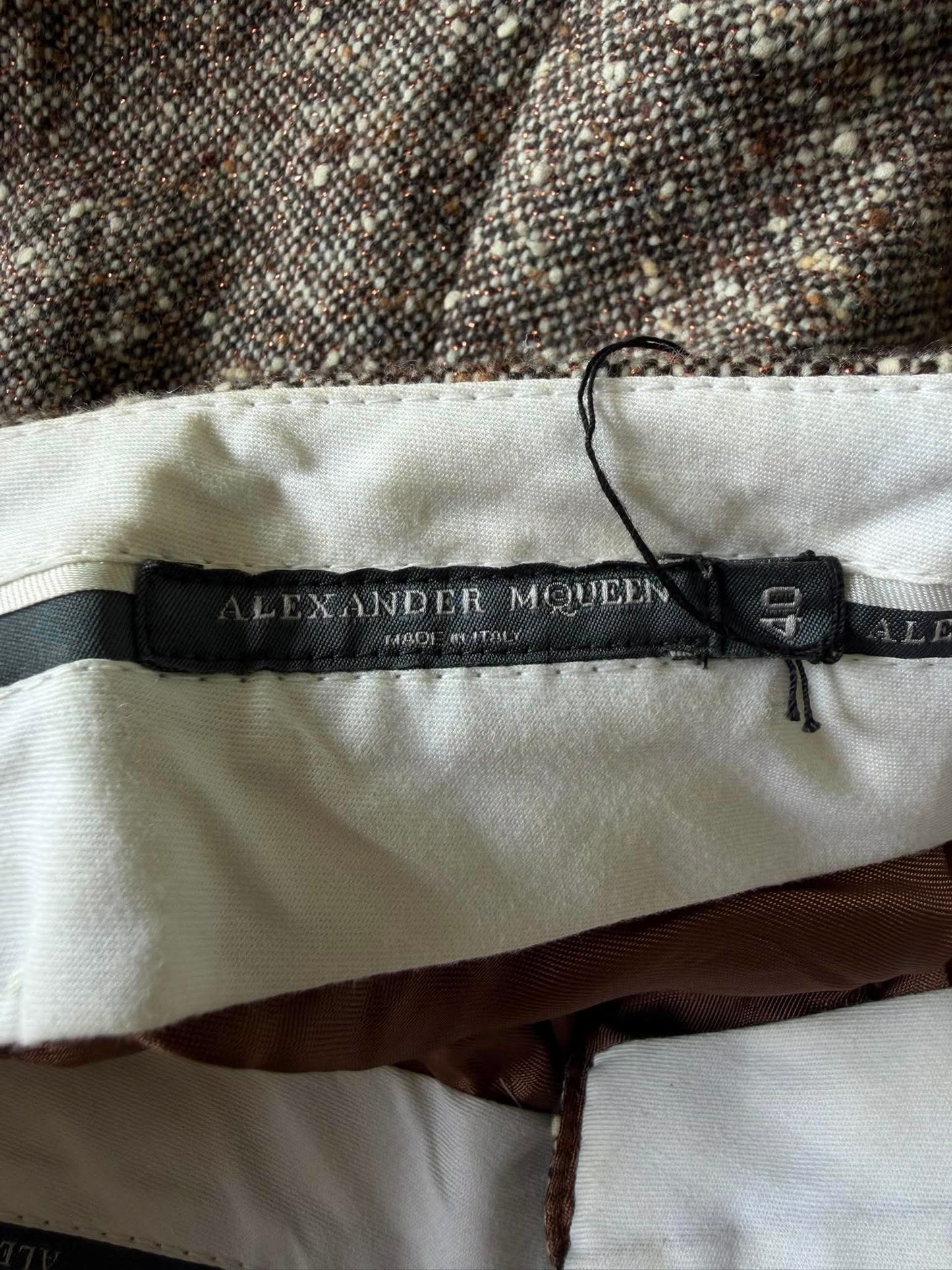 Documented & Rare Alexander McQueen F/W2004 Embellished Tweed Suit