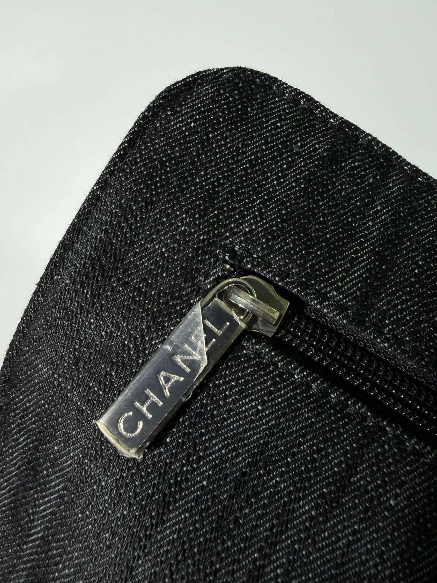 2010 Chanel Denim Quilted Stretch Spirit Messenger