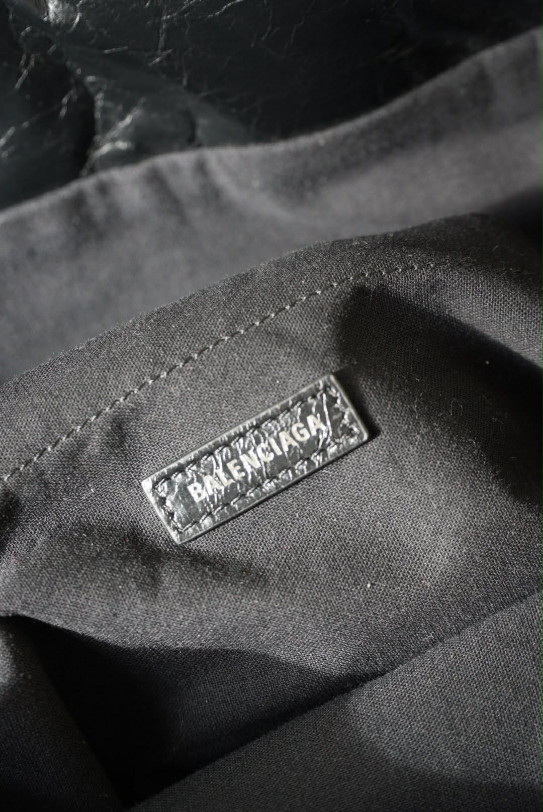 Balenciaga Creased Leather Monaco Chain-Strap Shoulder Bag