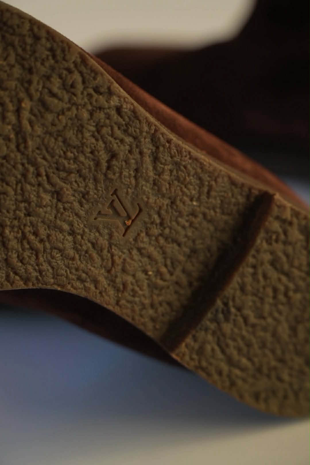 Louis Vuitton Brown Monogram Suede Moto Boots