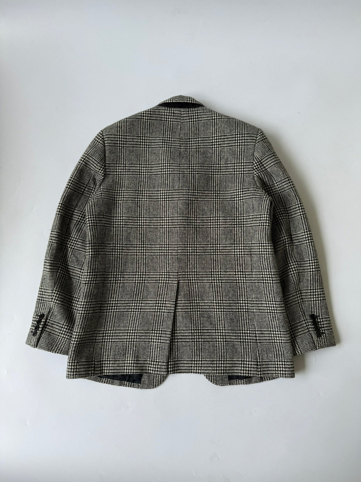 Celine Hedi Slimane F/W20 Checkered Wool Blazer