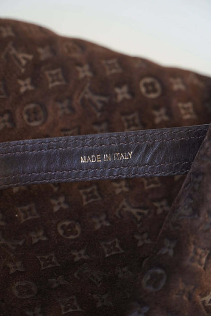 Louis Vuitton Brown Monogram Suede Moto Boots
