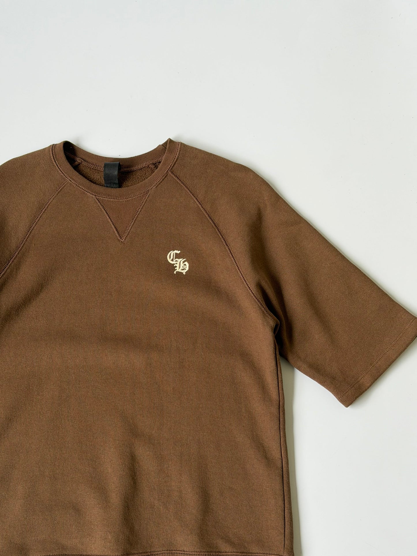 Chrome Hearts Short Sleeve Y Not Slo Ride Embroidered Shirt