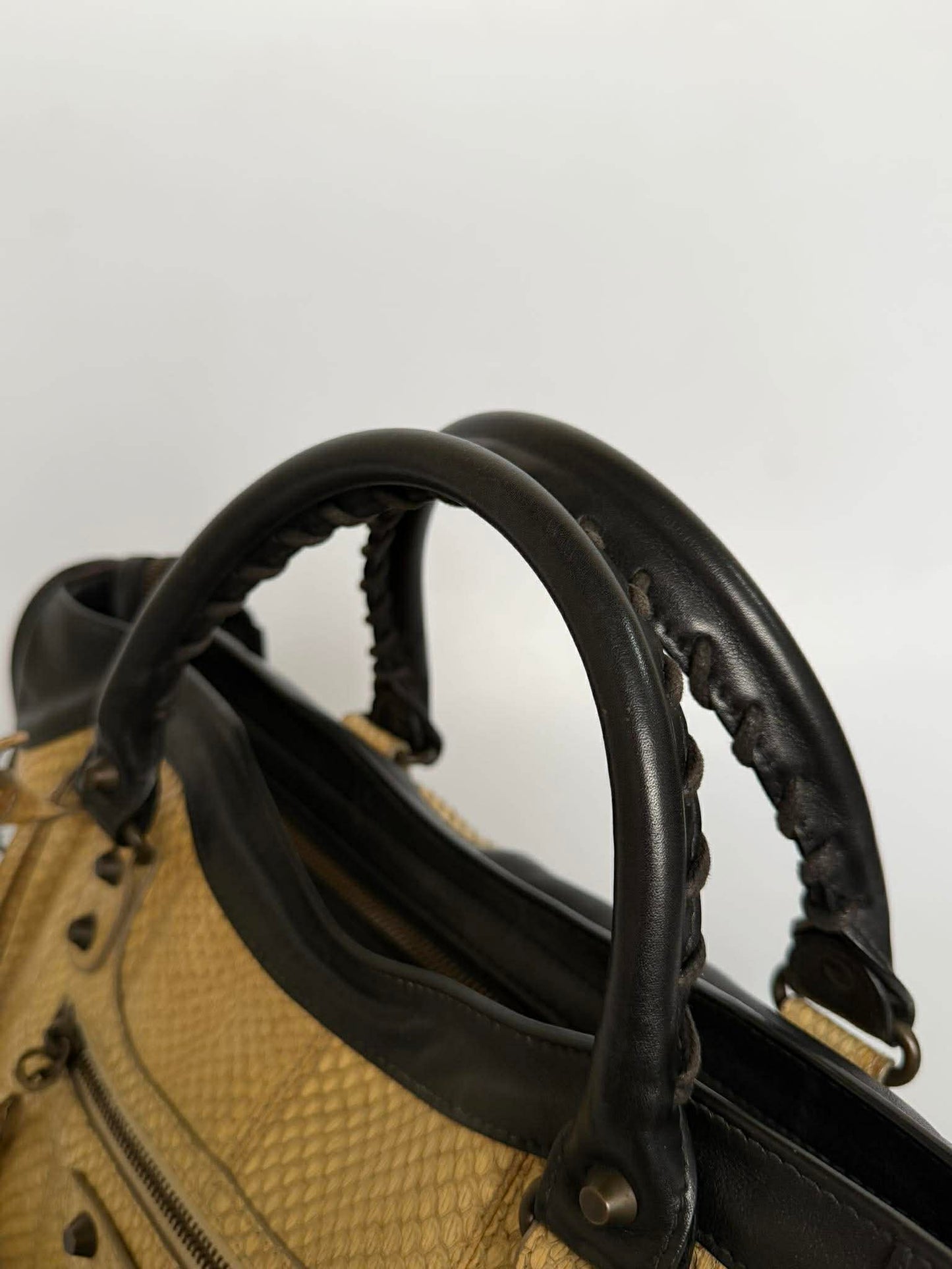 2000’s Balenciaga Python Skin Classic City Medium