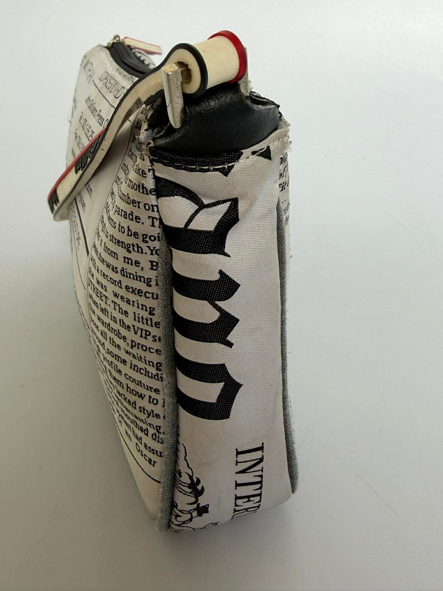 John Galliano Newspaper Print Handbag