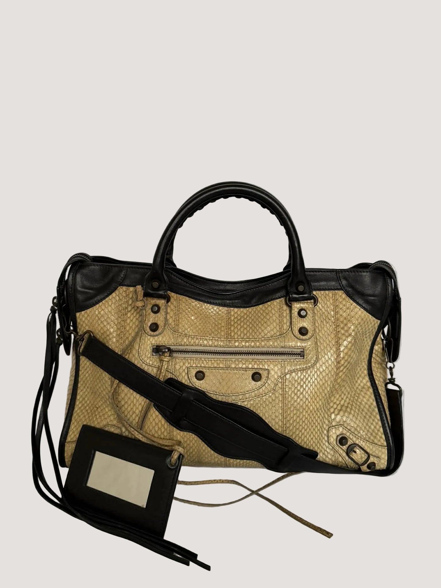 2000’s Balenciaga Python Skin Classic City Medium