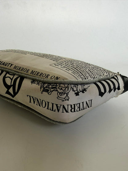 John Galliano Newspaper Print Handbag
