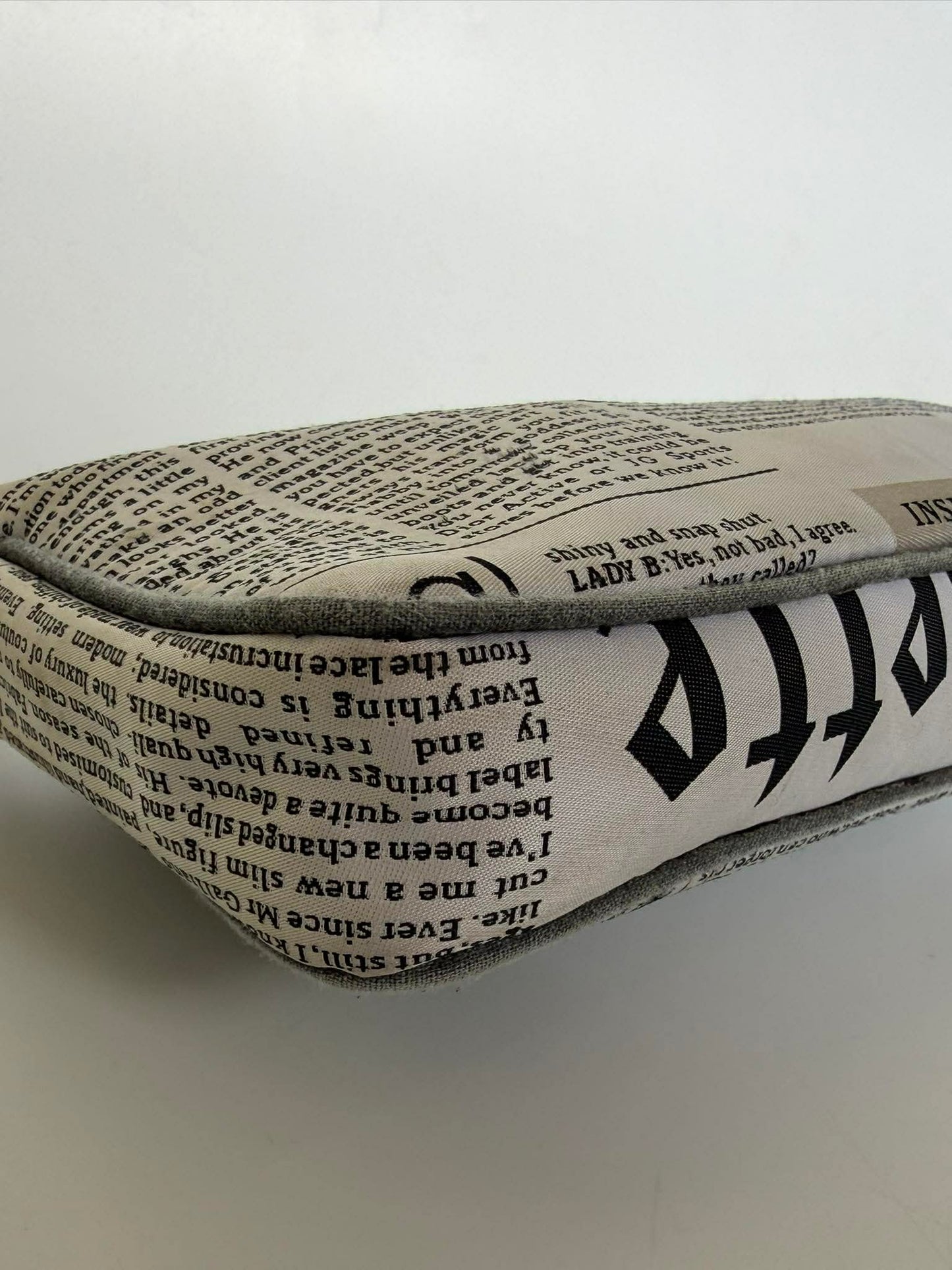 John Galliano Newspaper Print Handbag