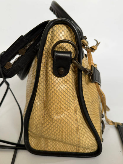 2000’s Balenciaga Python Skin Classic City Medium