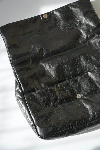 Balenciaga Creased Leather Monaco Chain-Strap Shoulder Bag