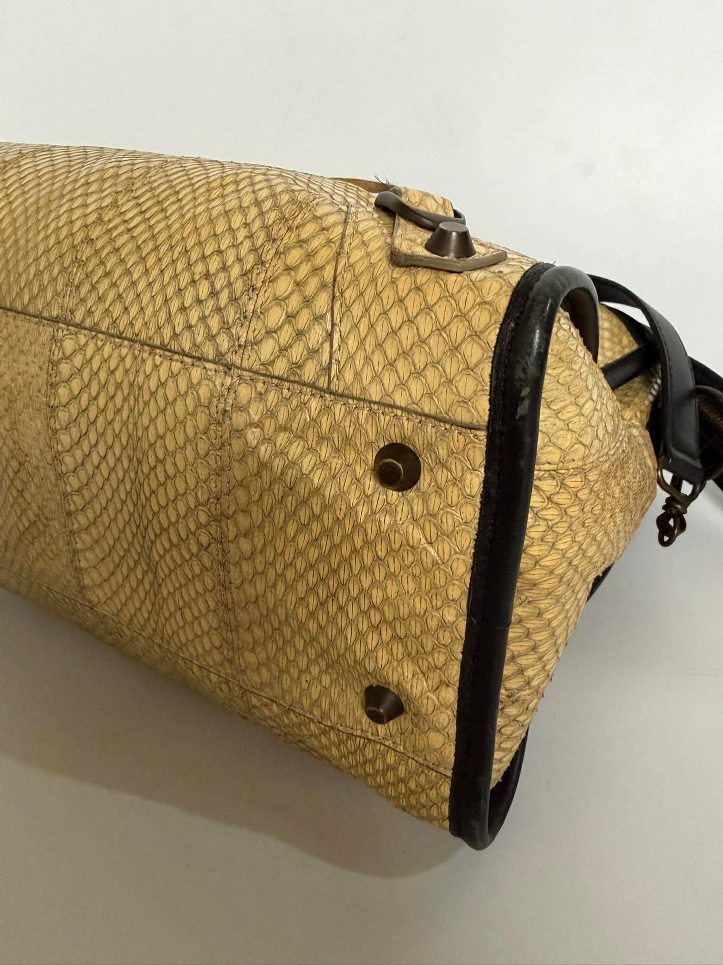 2000’s Balenciaga Python Skin Classic City Medium