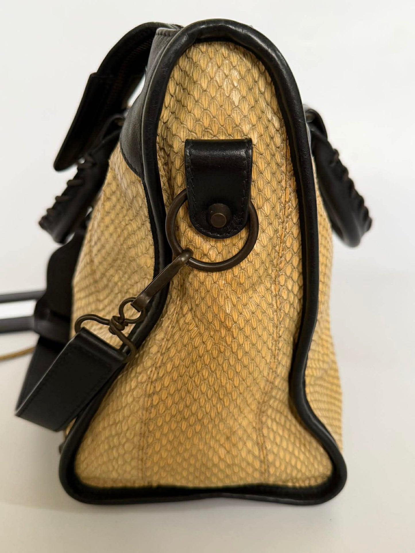 2000’s Balenciaga Python Skin Classic City Medium