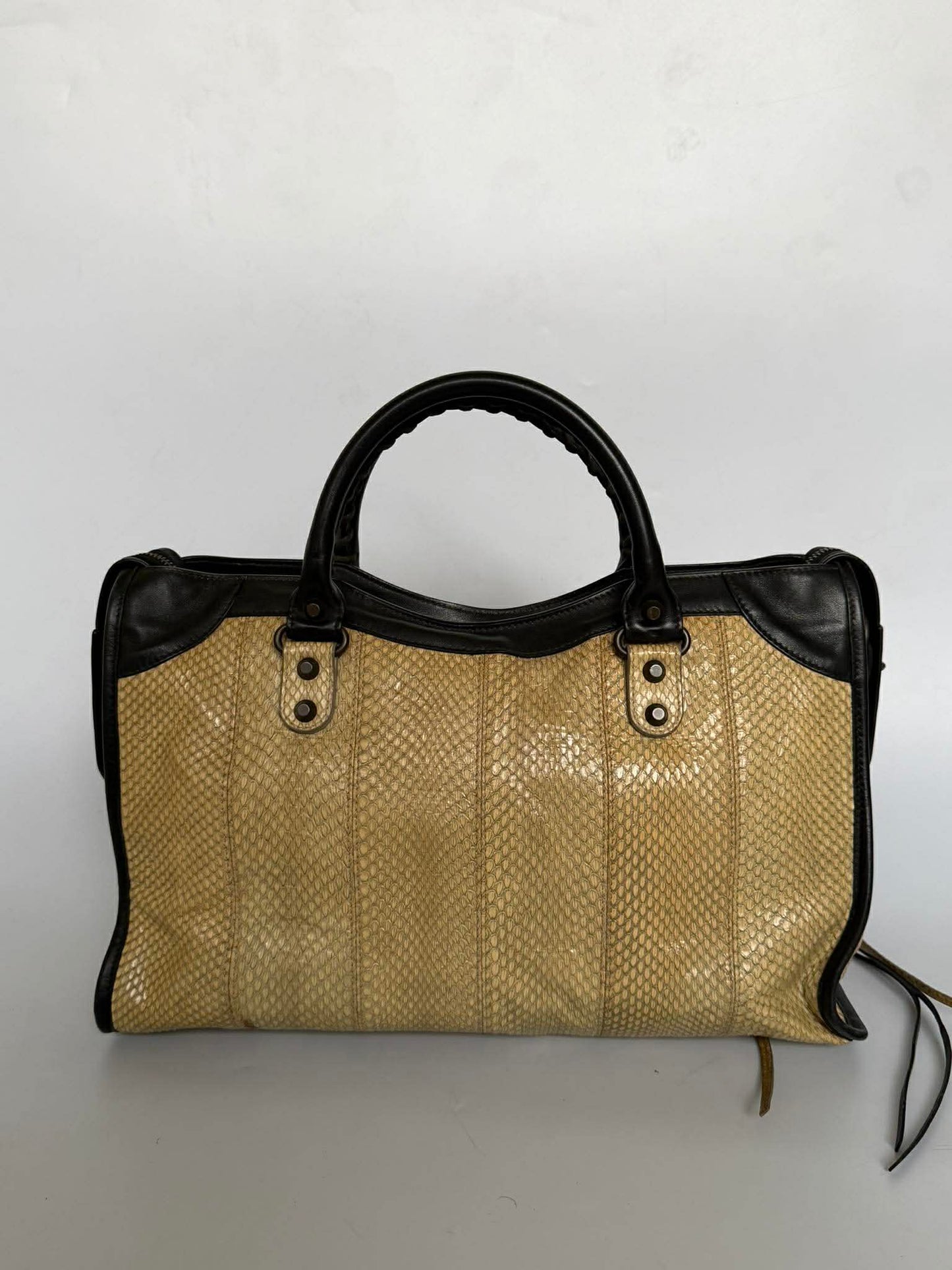 2000’s Balenciaga Python Skin Classic City Medium