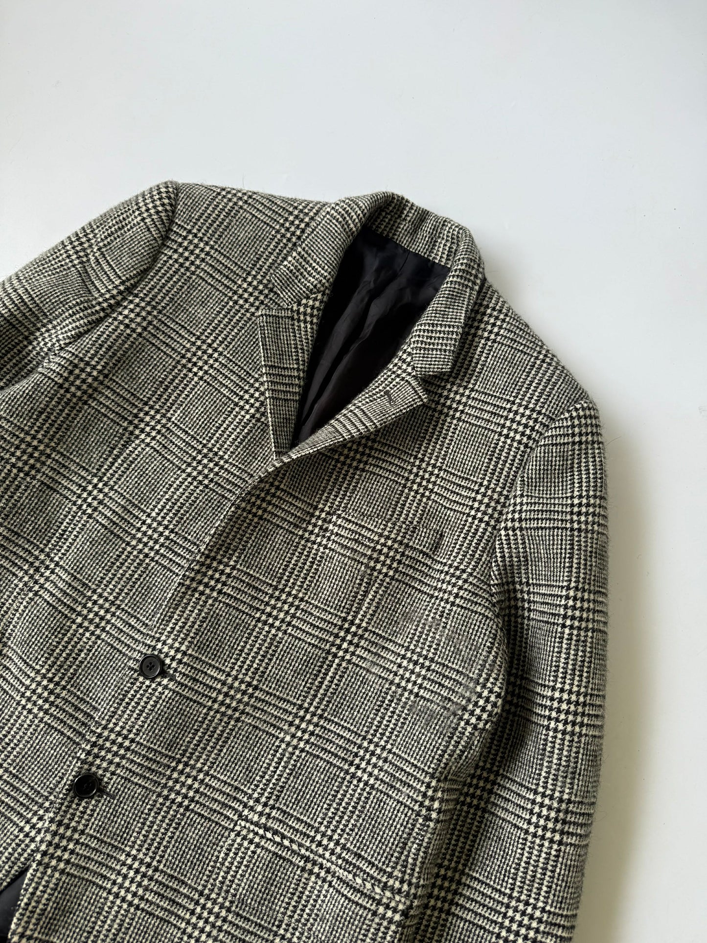 Celine Hedi Slimane F/W20 Checkered Wool Blazer