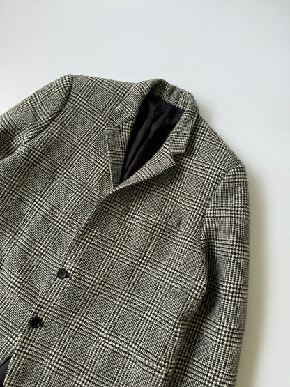 Celine Hedi Slimane F/W20 Checkered Wool Blazer