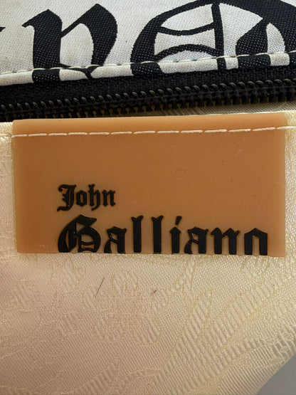 John Galliano Newspaper Print Handbag