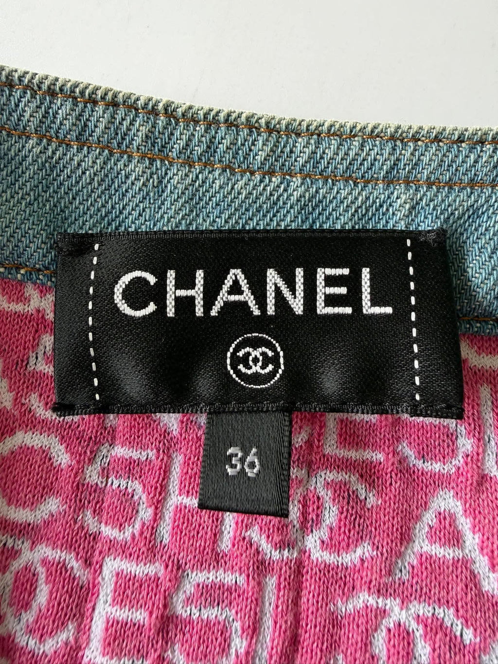 Chanel 20P Double Face Quilted Denim Jacket