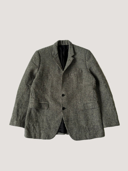 Celine Hedi Slimane F/W20 Checkered Wool Blazer