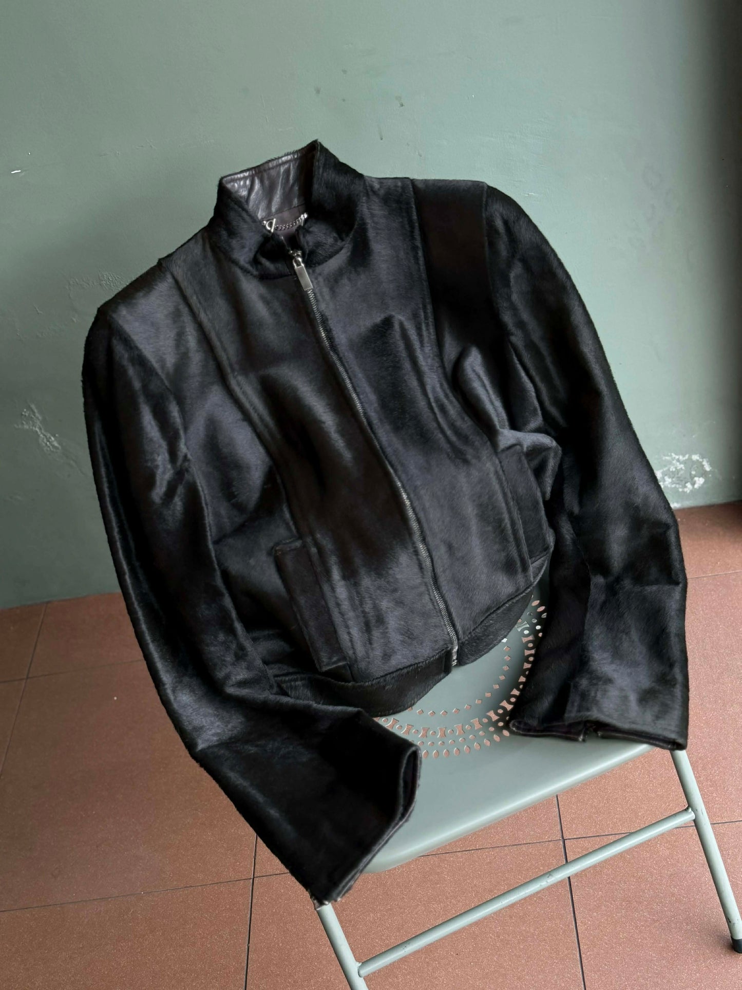 Gucci by Tom Ford Pony Hair Leather Jacket