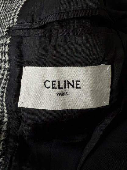 Celine Hedi Slimane F/W20 Checkered Wool Blazer