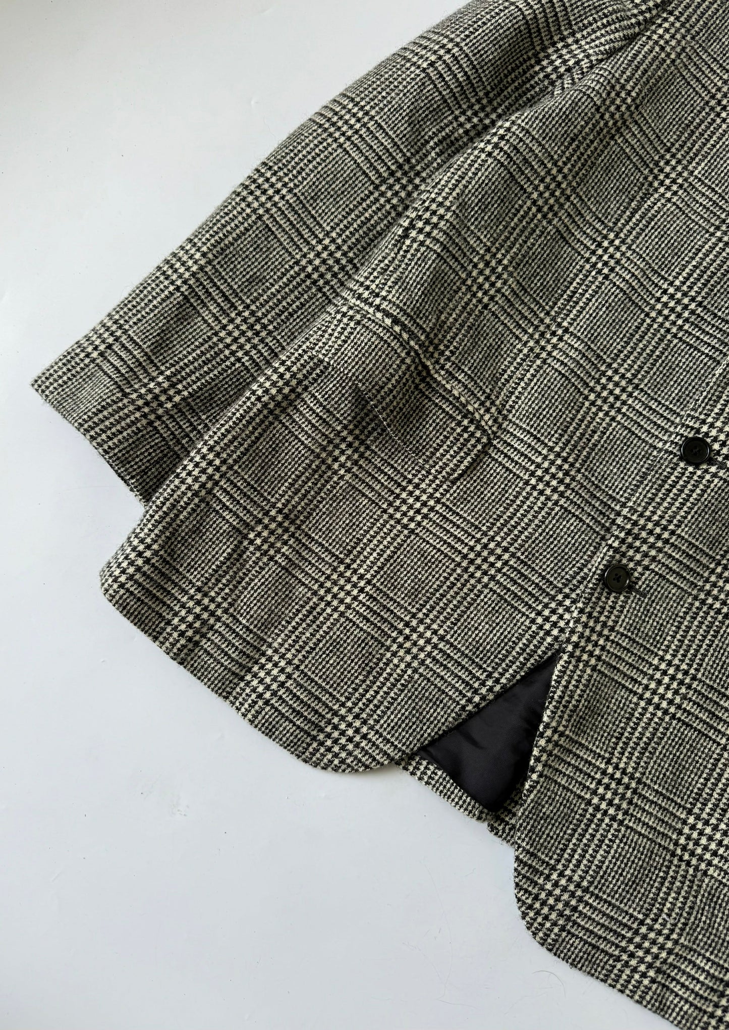 Celine Hedi Slimane F/W20 Checkered Wool Blazer