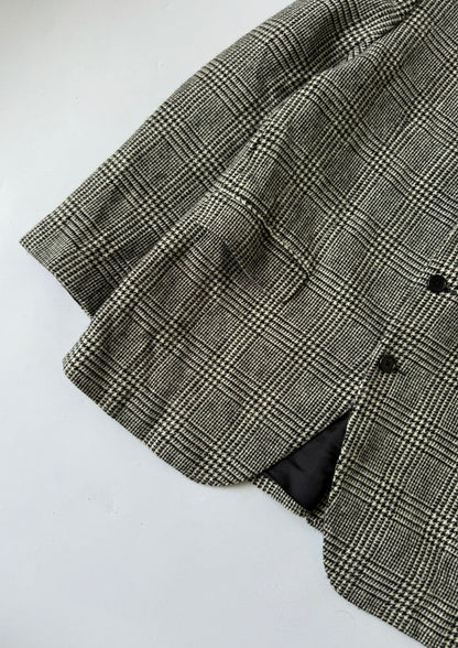 Celine Hedi Slimane F/W20 Checkered Wool Blazer