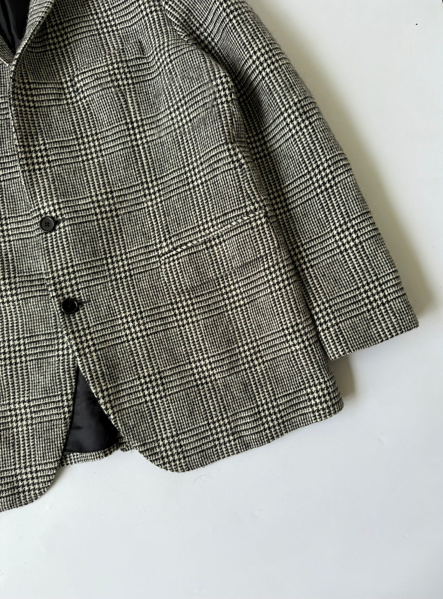 Celine Hedi Slimane F/W20 Checkered Wool Blazer