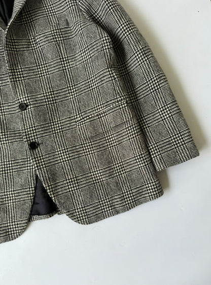 Celine Hedi Slimane F/W20 Checkered Wool Blazer