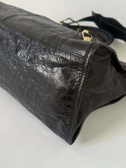 2000’s Balenciaga Black Giant 12 Gold Hardware City Bag
