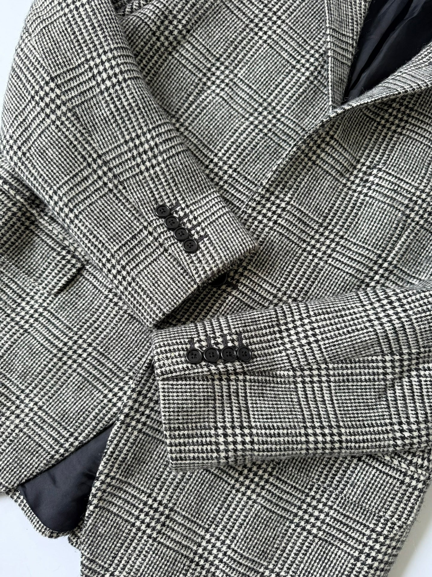 Celine Hedi Slimane F/W20 Checkered Wool Blazer