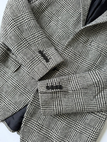 Celine Hedi Slimane F/W20 Checkered Wool Blazer