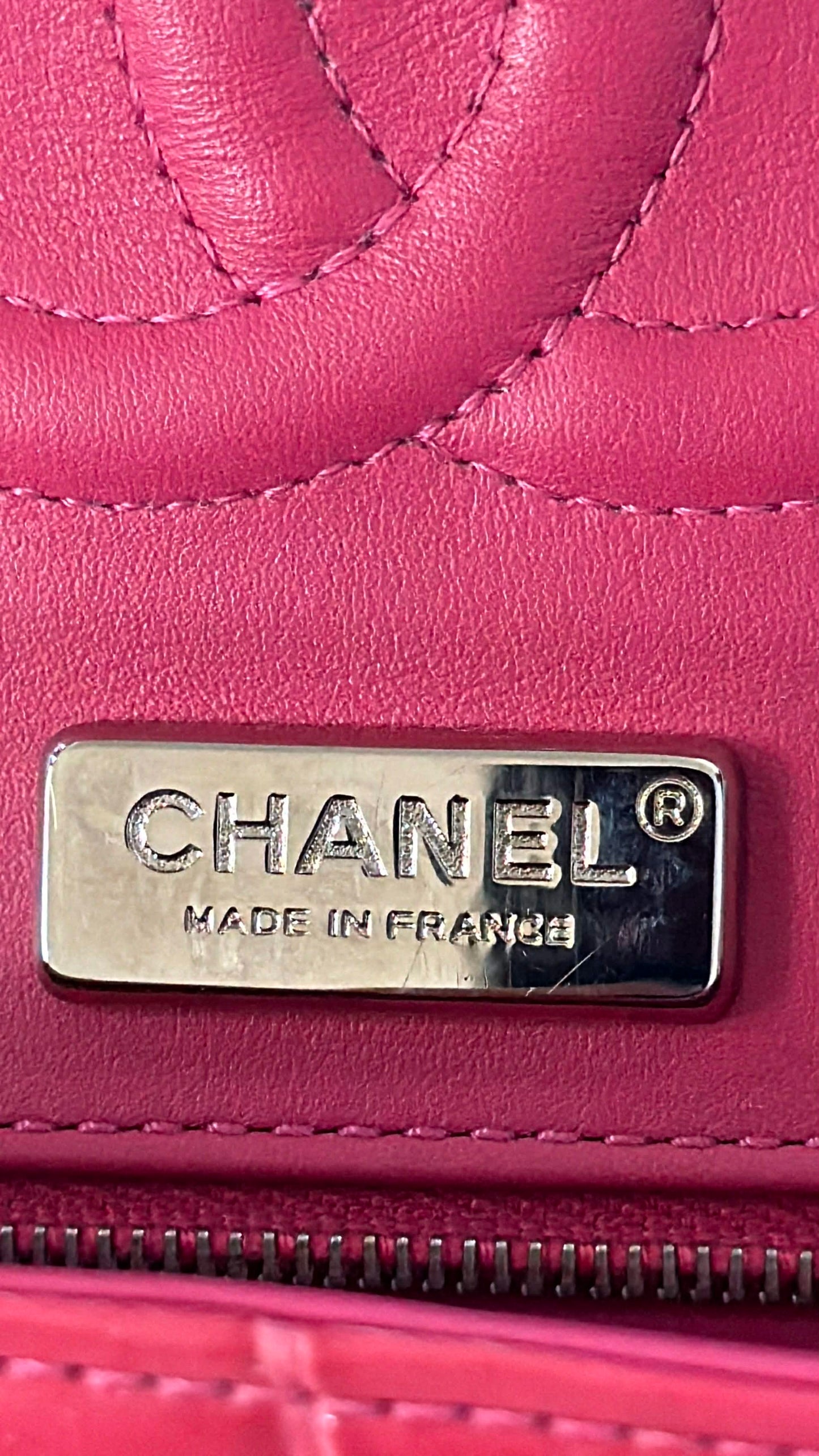 Chanel Pink Alligator Medium Double Flap
