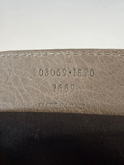Balenciaga Gray Giant 21 Silver Pompon Bag
