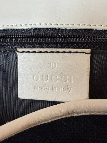 Gucci Jackie Bardot Canvas Shoulder Bag
