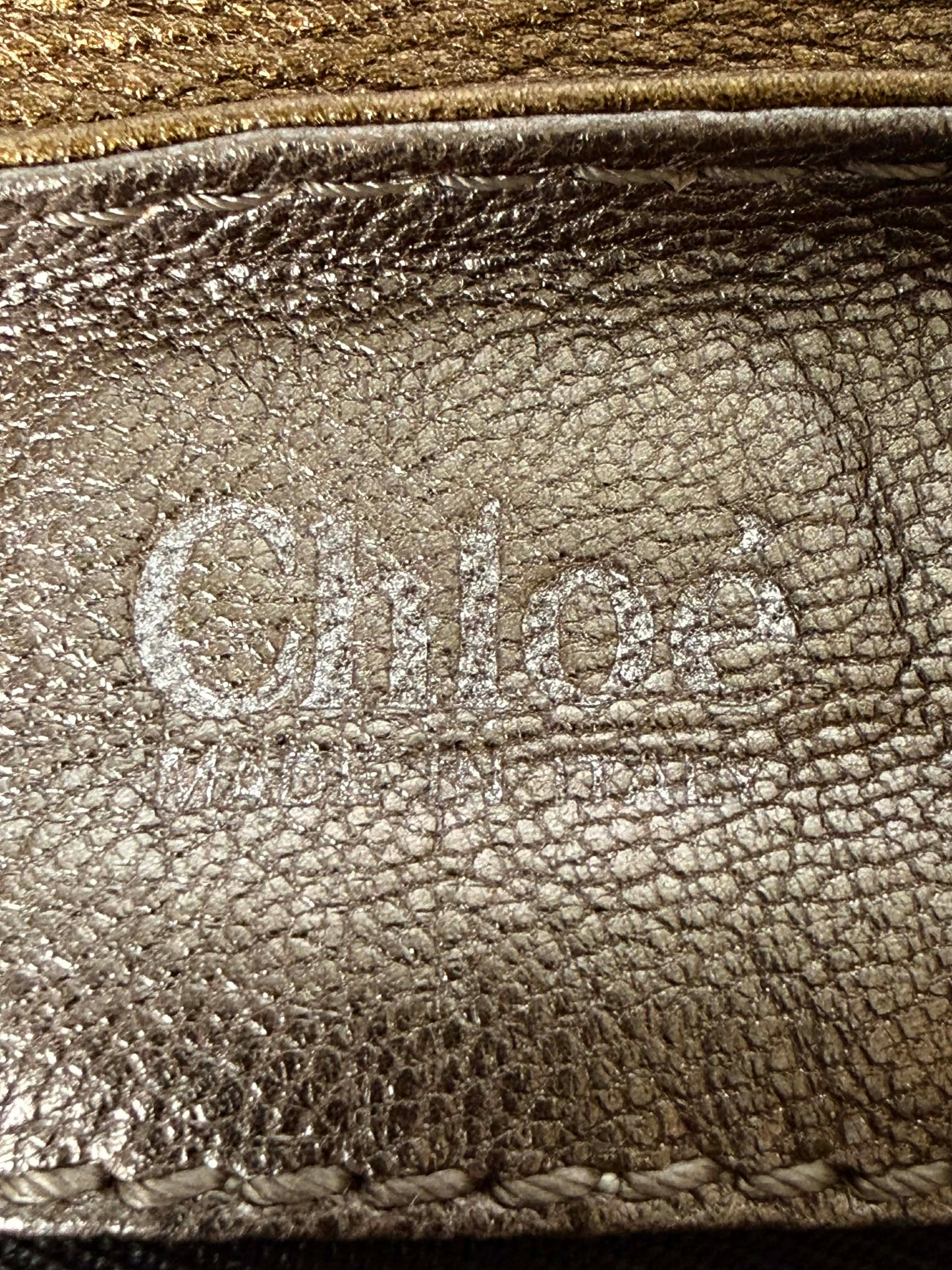 Chloe Metallic Bronze Panddington Satchel Bag