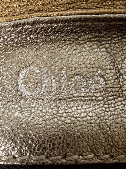 Chloe Metallic Bronze Panddington Satchel Bag