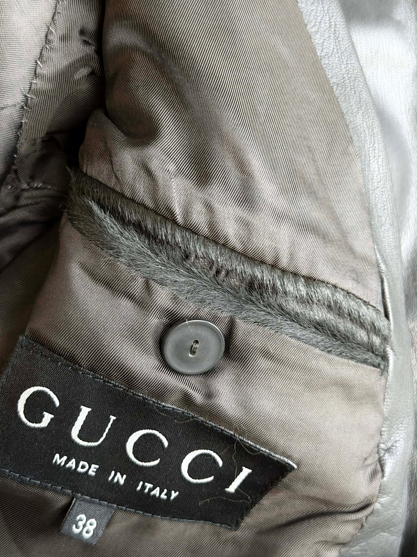 Gucci by Tom Ford Pony Hair Leather Jacket
