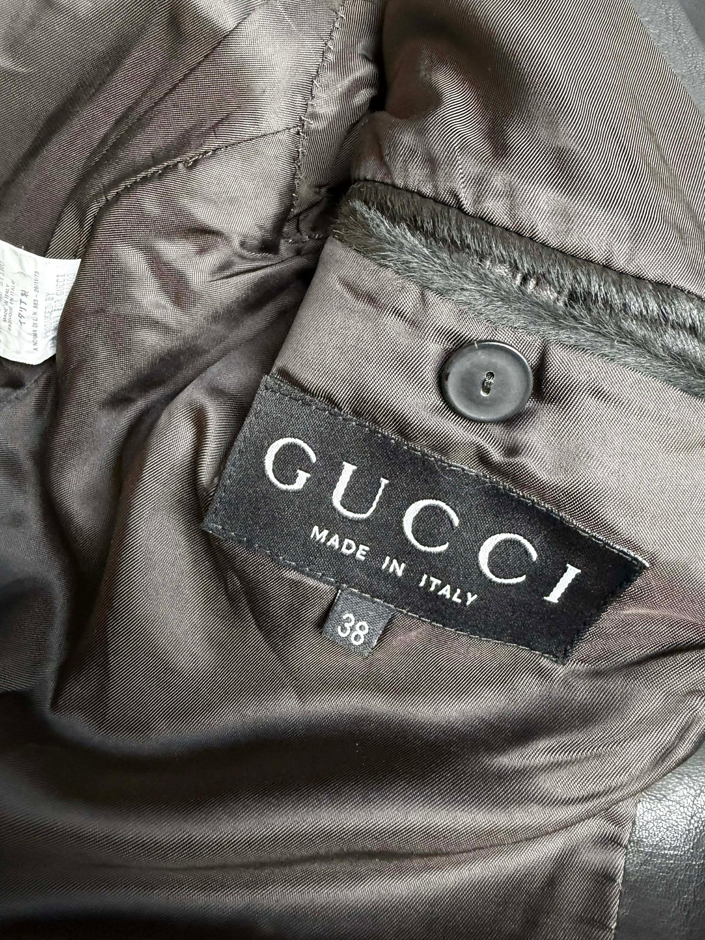 Gucci by Tom Ford Pony Hair Leather Jacket