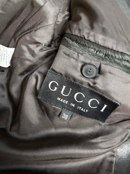Gucci by Tom Ford Pony Hair Leather Jacket