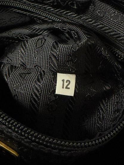 Vintage Prada Black Handbag Gold Hardware