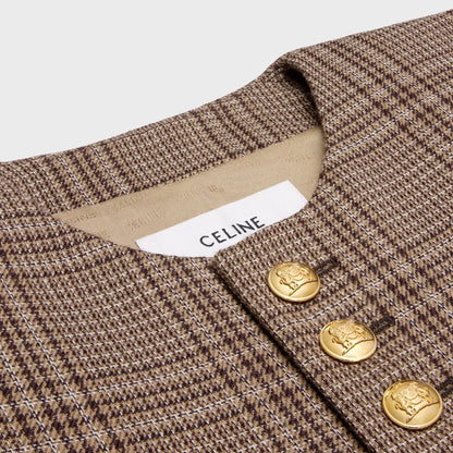 Celine Wales Wool Chelsea Jacket