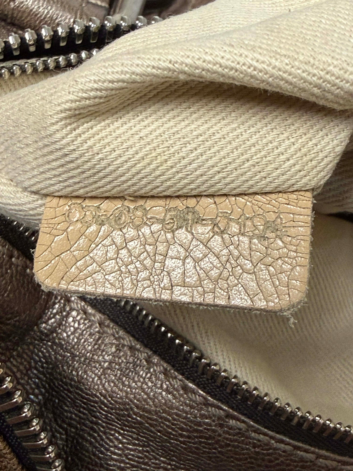 Chloe Metallic Bronze Panddington Satchel Bag