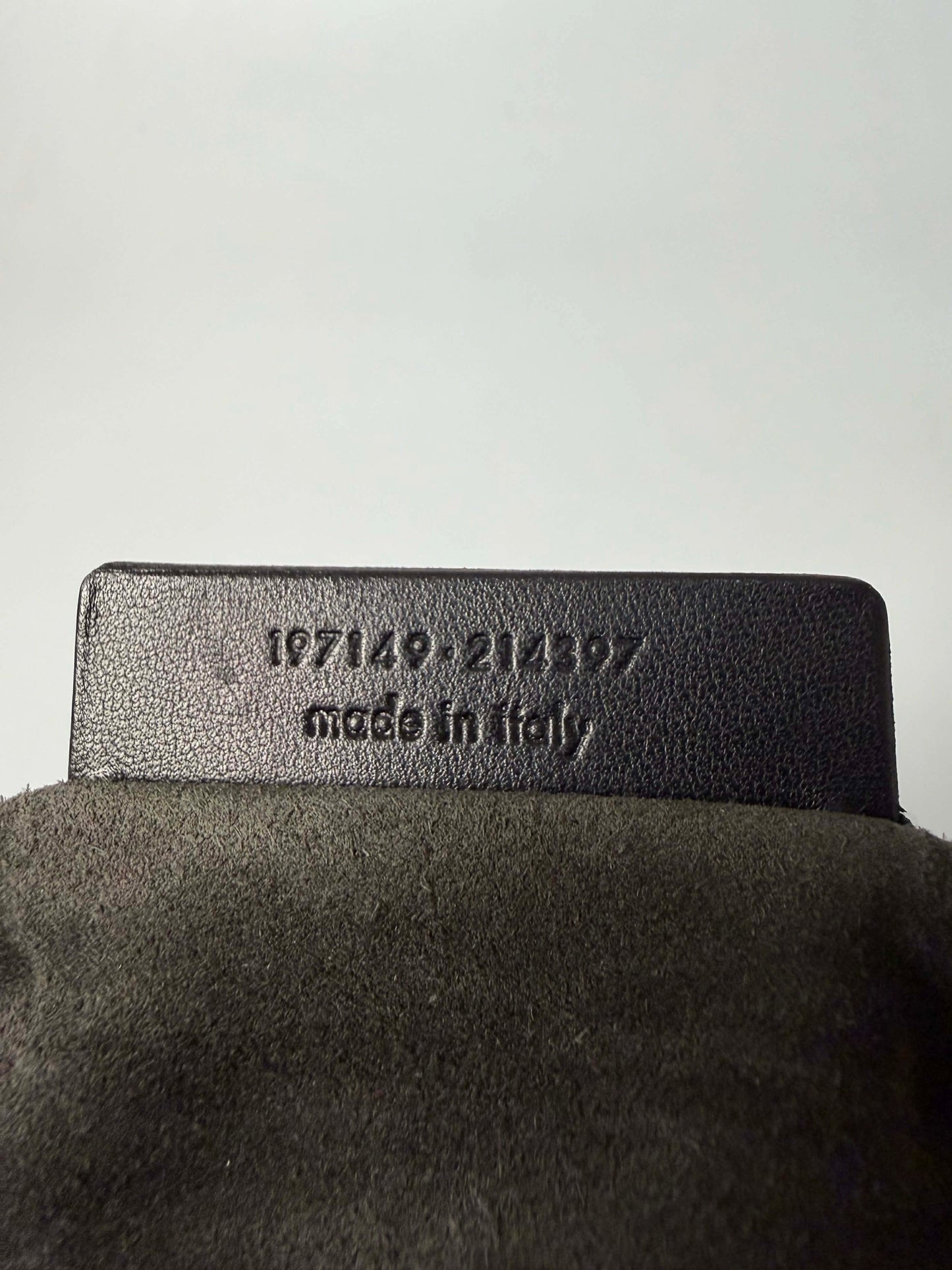 Yves Saint Laurent Grey Croc Embossed Suede Large Muse Bag
