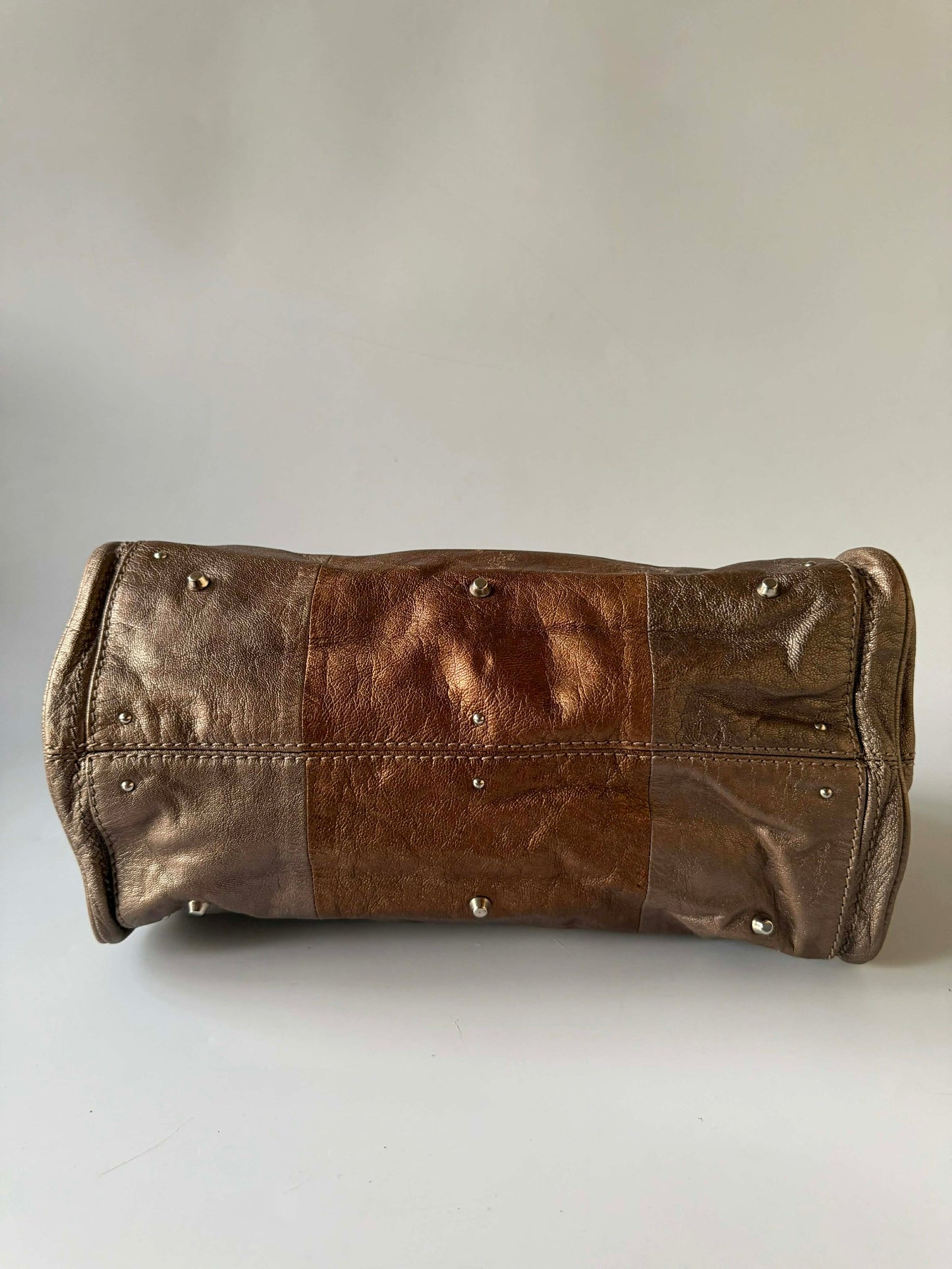 Chloe Metallic Bronze Panddington Satchel Bag