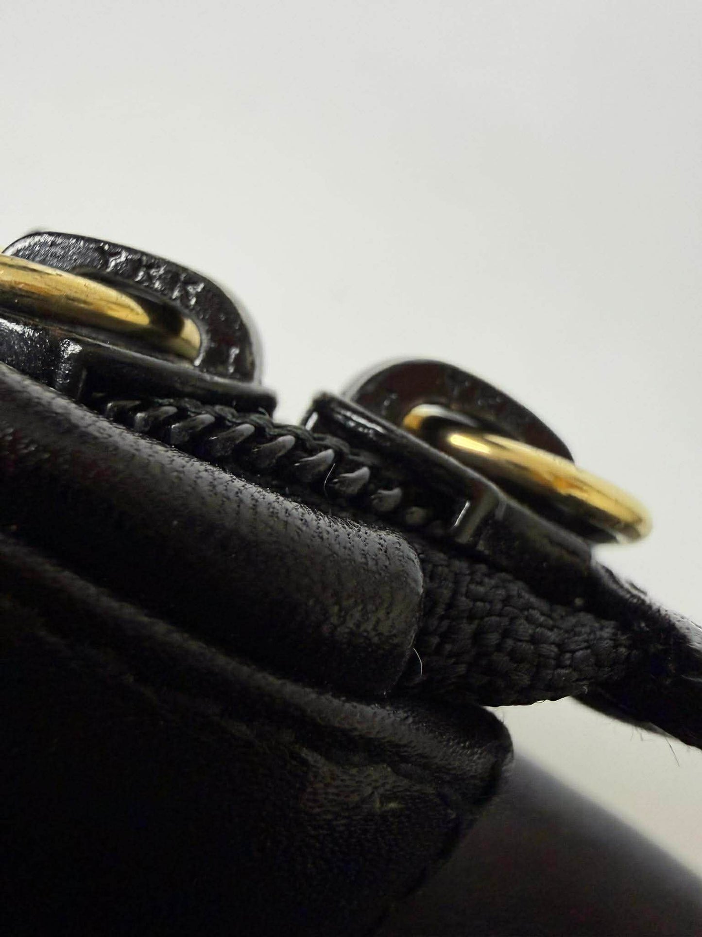 Vintage Prada Black Handbag Gold Hardware